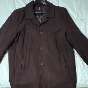 Dockers Men’s Classic Pea Coat – XL – Chocolate Brown – GUC